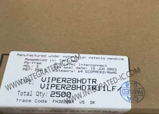 VIPER28HDTR Integrated Circuit Chip High Voltage Converter with 800V Output 20W Power and 115kHz Switching Frequency
