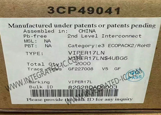 VIPER17LN Integrated Circuit Chip Off-Line Converter with 800 V Rugged Power Section 60 kHz Switching Frequency and Standby Power < 30 mW