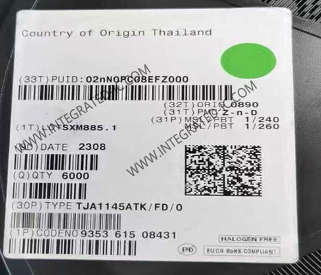 TJA1145ATK High-Speed CAN Transceiver Integrated Circuit Chip with 5 Mb/s Data Rate and 8 kV ESD Protection