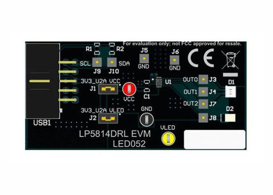 LP5814DRLEVM Embedded Solutions LP5814 4 Channel RGBW LED Driver Evaluation Module