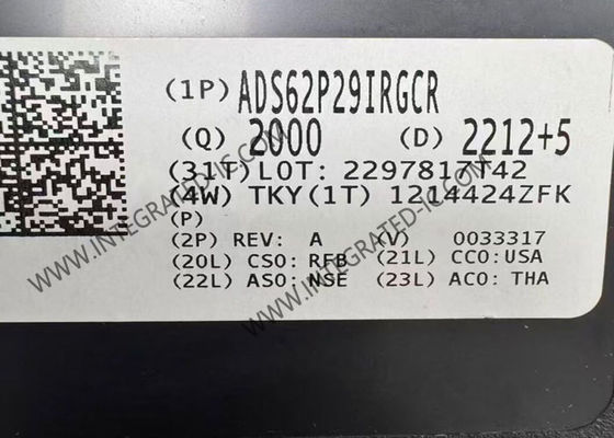 ADS62P29IRGCR Integrated Circuit Chip 12-Bit Resolution 250 MSPS ADC with Compact 64 QFN Package
