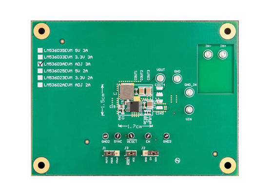 LM53603AEVM Embedded Solutions 2.1MHz Synchronous Step Down Converter Evaluation Module