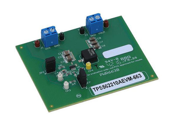 TPS562210AEVM-663 Embedded Solutions 2A Synchronous Step Down Regulator Evaluation Module