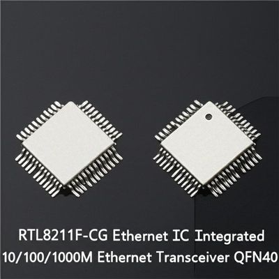 RTL8211F-CG Ethernet IC Integrated 10/100/1000M Ethernet Transceiver with QFN40 Package and IEEE 802.3 Compliance