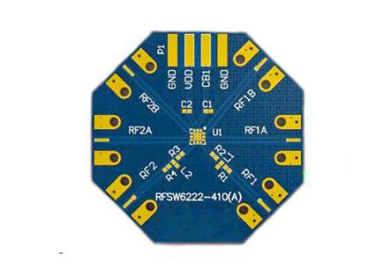 RFSW6222PCBA-410 Embedded Solutions 50MHz To 3.7GHz RFSW6222 DPDT Switch Evaluation Board