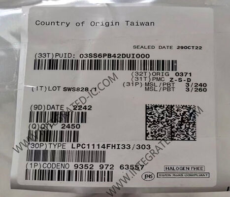 LPC1114FHI33 32-Bit ARM Cortex-M0 Microcontroller MCU with 50MHz Speed and 32KB Flash Memory