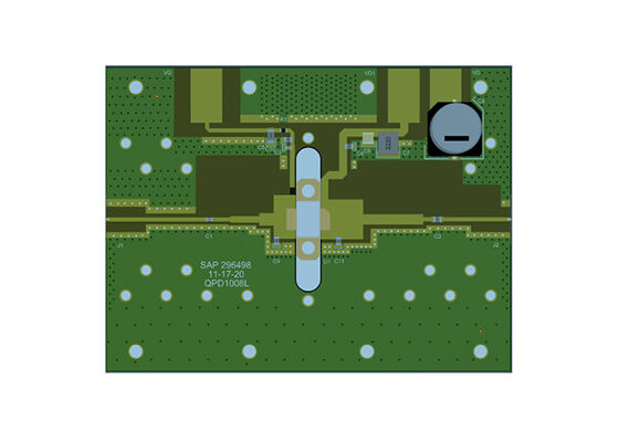 QPD1008LEVB5 Embedded Solutions 125W 50V 3.2GHz GaN RF Transistor Evaluation Board