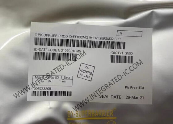 EFR32MG1V132F256GM32-C0R Wireless Communication Module with 2.4 GHz Frequency 256 kB Flash and 19.5 dBm Output Power