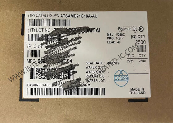 ATSAMD21G18A-AU Microcontroller MCU 48MHz High-Performance 32-Bit with 256 kB Flash and 32 kB SRAM