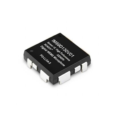 IM69D130V01 Digital MEMS Microphone Sensor IC with 69 dBA SNR and 130dBSPL High Output Linearity Using Dual Backplate MEMS Technology
