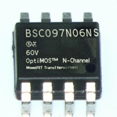 BSC097N06NS 60V N-Channel Power MOSFET Transistor with 46A Drain Current Integrated Circuit Chip