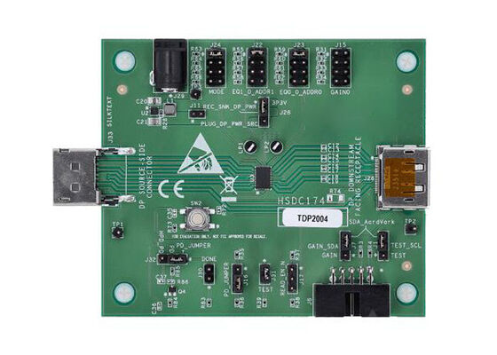 TDP2004EVM Embedded Solutions TDP2004 4-Channel DisplayPort 2.1 Redriver Evaluation Module