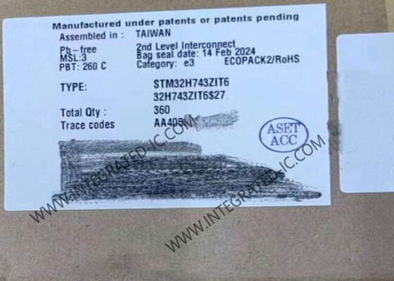 STM32H743ZIT6 Microcontroller MCU 32-Bit Single-Core with 480MHz Speed 2MB Flash Memory and 114 I/O Pins