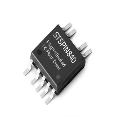 STSPIN840 Integrated Circuit Chip Compact Dual Brushed DC Motor Driver with 1.5 A Output Current and 7V to 45V Operating Voltage