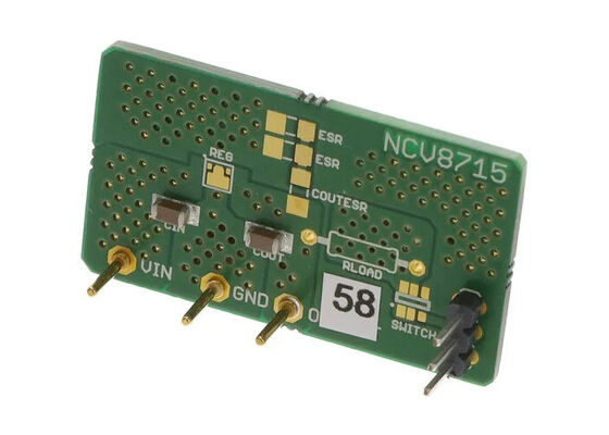 NCV8715MXTBGEVB Embedded Solutions Single Channels 50mA Linear Voltage Regulator Evaluation Board