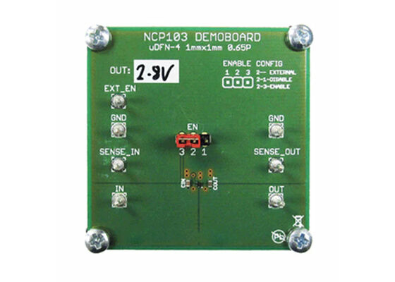 NCP103MXTCGEVB Embedded Solutions Single Channel Linear Voltage Regulator Evaluation Board