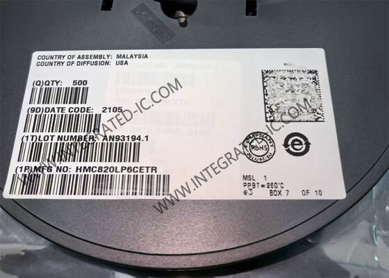 HMC820LP6CETR 5.1GHz Fractional-N PLL Frequency Synthesizer Integrated Circuit Chip with Ultra Low Phase Noise