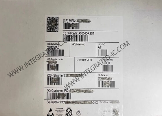 AS5040-ASST Sensor IC Rotary Sensor with 10-bit Resolution 360° Operating Angle and 30,000 RPM Max Rotation Speed