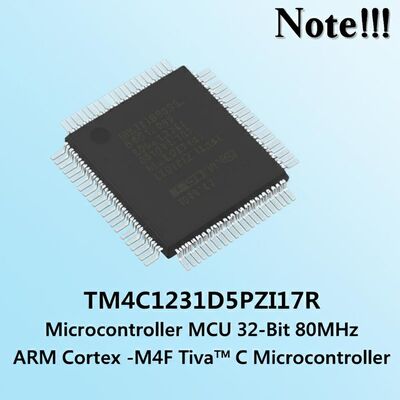 TM4C1231D5PZI7R 32-Bit 80MHz ARM Cortex-M4F Tiva™ C Microcontroller with 64 kB Program Memory