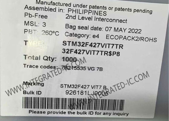 STM32F427VIT7TR Microcontroller MCU 32-Bit 180MHz ARM Cortex-M4 with 2MB Flash Memory