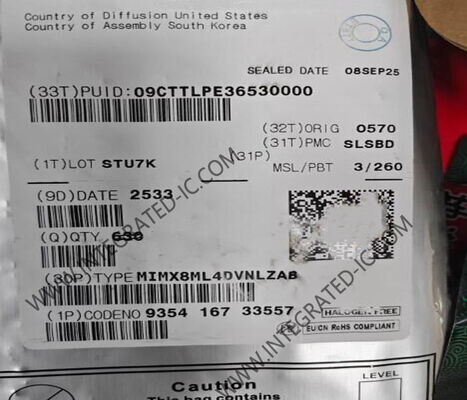 MIMX8ML4DVNLZAB Microcontroller MCU 4 Core 64-Bit Microprocessor IC with Up to 1.8 GHz in LFBGA548 Package