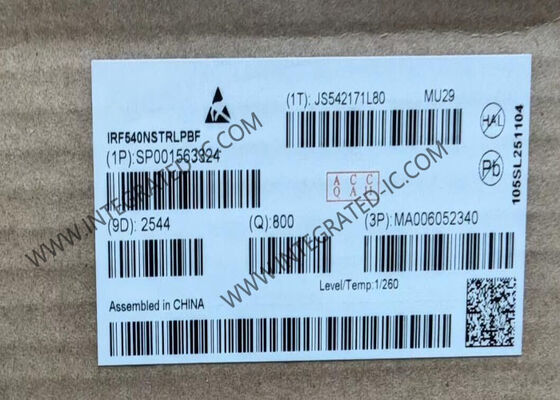 IRF540NSTRLPBF Power MOSFET 100V Single N-Channel Transistor with 33A Continuous Drain Current and 44mOhm Resistance