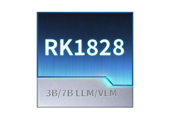 RK1828 AI Processor Chip with 7-billion-parameter models 1024 GB/s bandwidth and 3D stacked packaging for edge AI applications