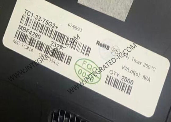 TC1-33-75G2 Integrated Circuit Chip RF Transformer 5MHz to 3GHz 75 Ohms Surface Mount SMD-6