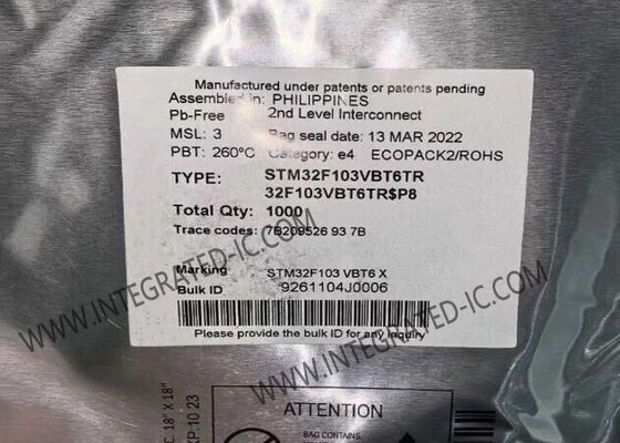 STM32F103VBT6 Microcontroller MCU with 72MHz ARM Cortex-M3 32-Bit Core and 128KB Flash Memory