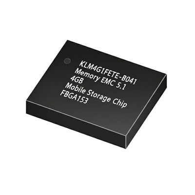 KLM4G1FETE-B041 Memory IC Chip 4 GB Capacity eMMC 5.1 Mobile Storage Chip with HS400 Interface and 1.8 / 3.3 V Voltage FBGA153