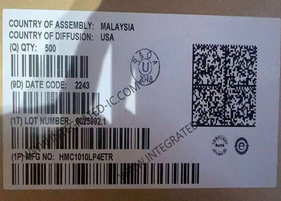 HMC1010LP4ETR Integrated Circuit Chip 3.9GHz RMS Power Detector with 60dB Dynamic Range and 50mA Supply Current