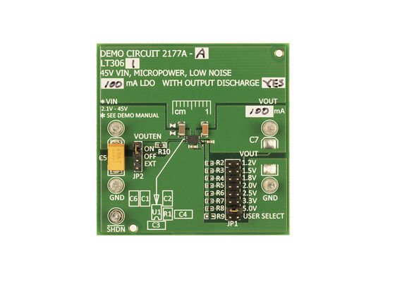 DC2177A-C Embedded Solutions Single Channels Linear Voltage Regulator Evaluation Board