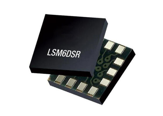 LSM6DSR Sensor IC 6-Axis Inertial Module with 4000 dps Gyroscope High Stability Over Temperature and Smart FIFO up to 9 kbytes