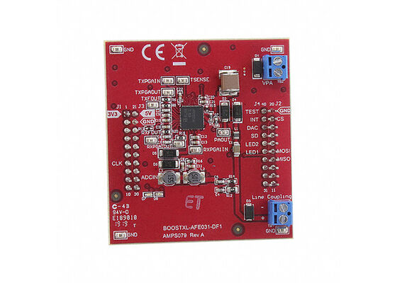 BOOSTXL-AFE031-DF1 Embedded Solutions Power Line Communication Modem Interface Evaluation Board
