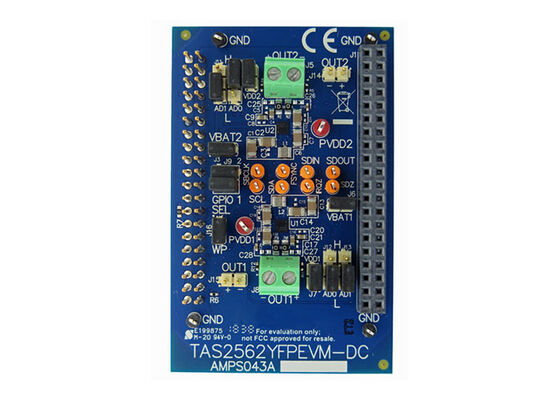 TAS2562YFPEVM-DC Embedded Solutions 1-Channel Output Class D Audio Amplifier Evaluation Board