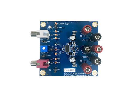 TPA3136AD2EVM Embedded Solutions SpeakerGuard™ 2-Channel Class D Audio Amplifier Evaluation Board