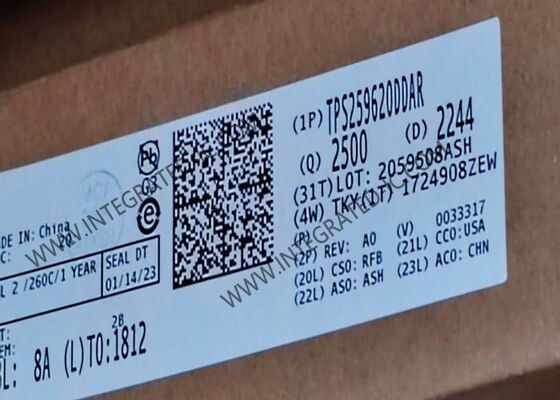 TPS259620DDAR Integrated Circuit Chip eFuse IC with 2A Current Limit Wide Input Voltage Range 2.7V to 19V and Overvoltage Protection
