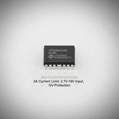 TPS259620DDAR Integrated Circuit Chip eFuse IC with 2A Current Limit Wide Input Voltage Range 2.7V to 19V and Overvoltage Protection