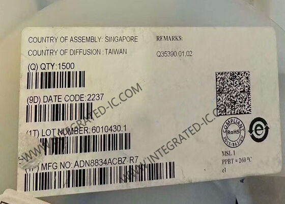 ADN8834ACBZ Integrated Circuit Chip 1.5A Output Current TEC Controller for Thermoelectric Cooler Control with 2.7V ~ 5.5V Supply Voltage