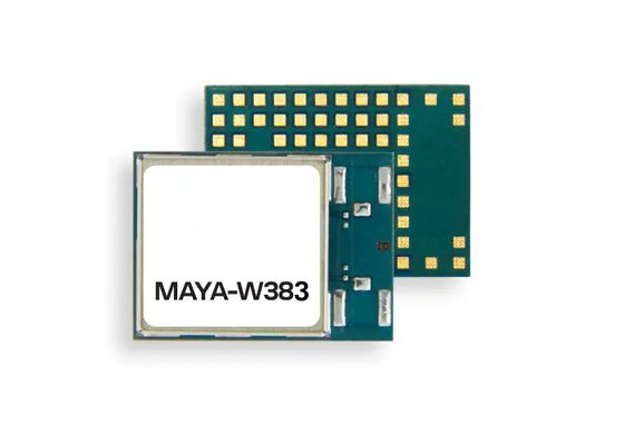 MAYA-W383-00B Low-Power Wireless Communication Module with Wi-Fi 6/6E and BT 5.4 for Industrial Temperature Range and MU-MIMO
