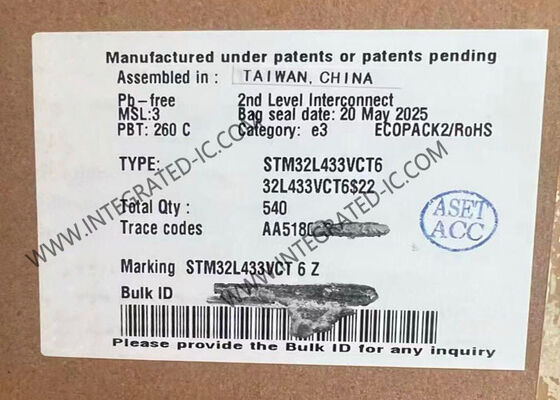 Microcontroller MCU STM32L433VCT6 32-Bit Single-Core 80MHz ARM Microcontroller