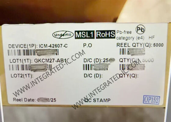 ICM-42607-C High-Performance 6-Axis MEMS Motion Tracking Sensor IC with Low Power Consumption and 16-bit ADC Resolution