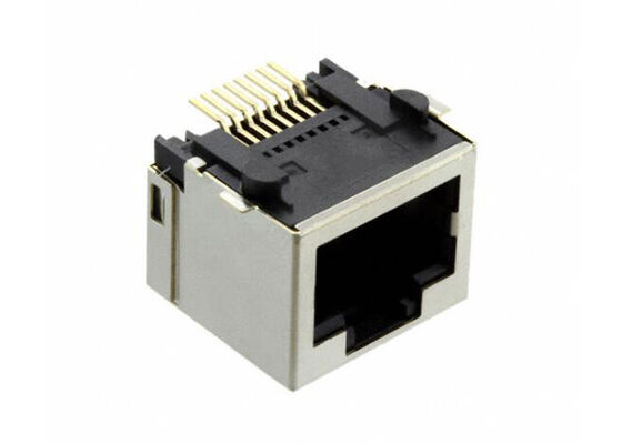 634008149821 Shielded RJ45 Connector with Gold Contact Finish and Surface Mount 8P8C Jack Modular Connector
