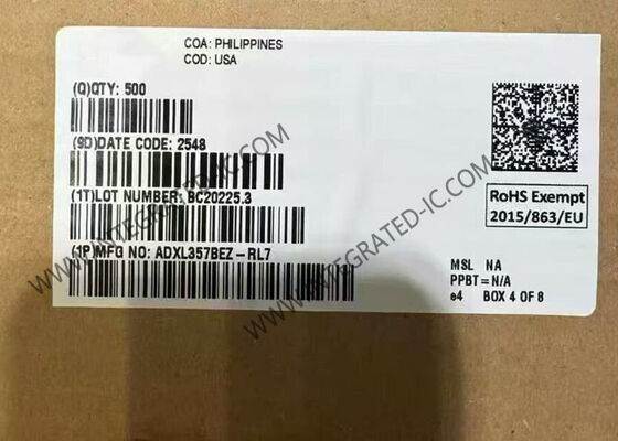 ADXL357BEZ Low Power 3-Axis MEMS Accelerometer Sensor IC in 14-CLCC Package