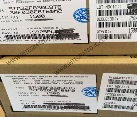 STM32F030C8T6 32-Bit Microcontroller IC with 48MHz ARM Cortex M0 Core and 39 I/O Pins