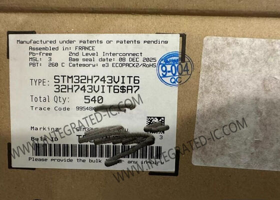 480MHz ARM Cortex M7 STM32H743VIT6 Single Core Microcontrollers Chip LQFP100