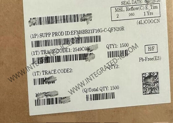 Microcontroller MCU EFM8BB21F16G-C-QFN20R 8-Bit 50MHz CIP-51 8051 Microcontroller IC 20-QFN