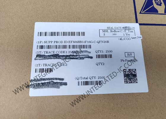 Microcontroller MCU EFM8BB51F16G-C-QFN20R CIP-51 8051 Busy Bee Automotive Microcontroller IC 20-QFN