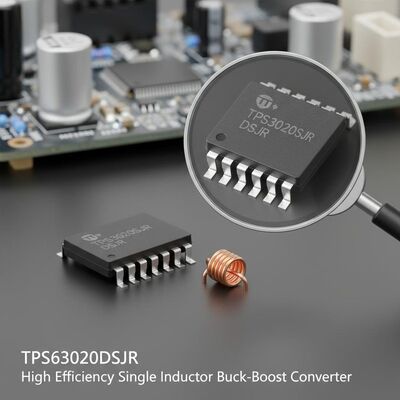 TPS63020DSJR High Efficiency 4A Output Current 2.4MHz Switching Frequency Buck-Boost Converter Integrated Circuit Chip
