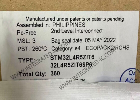 Microcontroller IC 32-Bit Single-Core STM32L4R5ZIT6 144-LQFP Surface Mount